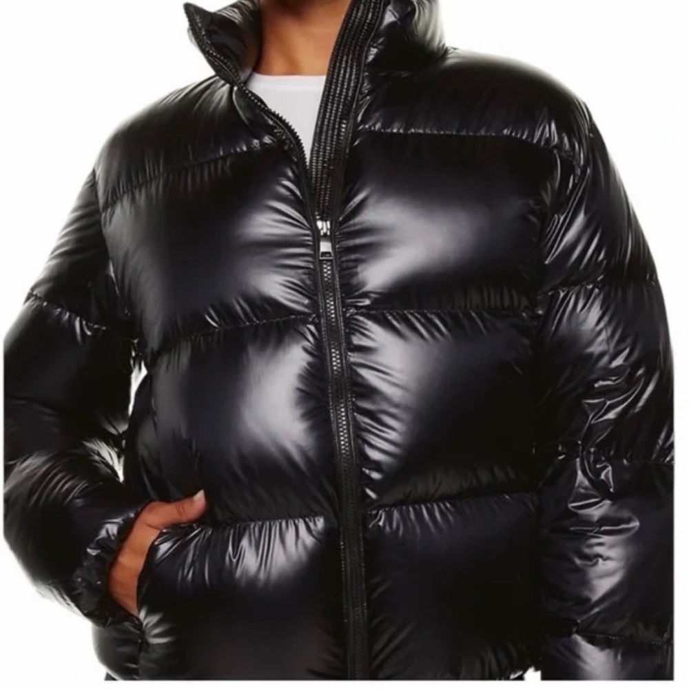 The Group Babaton Park City Puffer Black Jacket Black Womens size 2x